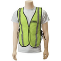 Striped Safety Vest w/2 Reflective Stripe